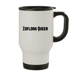 Zoflora Queen - 14oz Stainless Steel Travel Mug, White