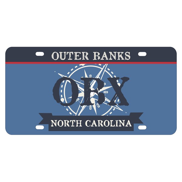 NC Outer Banks Metal License Plate