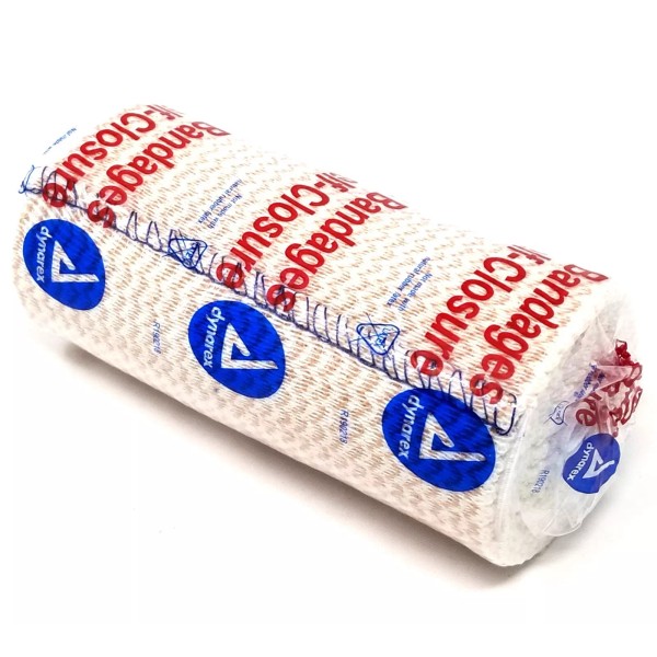 Dynarex Tan Elastic Bandages with Self Closure, 4" x 5
