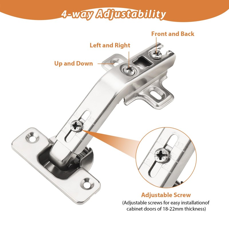 1 Pair 135 Degree Corner Kitchen Cabinet/Cupboard Folded/Folden Door Hinges