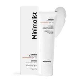 Minimalist SPF 40 Water Resistant Invisible Sunscreen Gel | Ultra Light Gel | No White Cast | Sweat Resistant | PA+++ | With Tomato Extract, Squalane and Jojoba Seed Oil | For Women & Men | 50 gm
