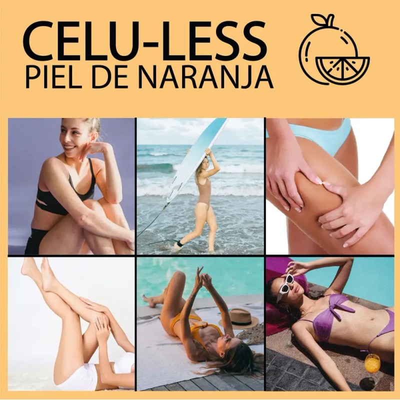 Celu-Less Crema de Celulitis Super Concentrada - Cafeína Pura, Elastina