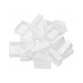 PATIKIL 3.2ml Watercolor Pans, 24 Pack Empty Full Pans Plastic Watercolor Tins for Watercolor Oils Acrylic Painting Travel Tin Case Palette, White