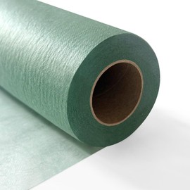 Table Runner, 0.3 x 50 m, Eucalyptus Green, Disposable Non-Woven Fabric-Like Tablecloth Roll, Wedding, Birthday, Party, Decoration