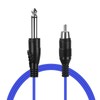 ATOMUS Tattoo RCA Connector Clip Cords 5.68ft 1.73m Silicone Wire