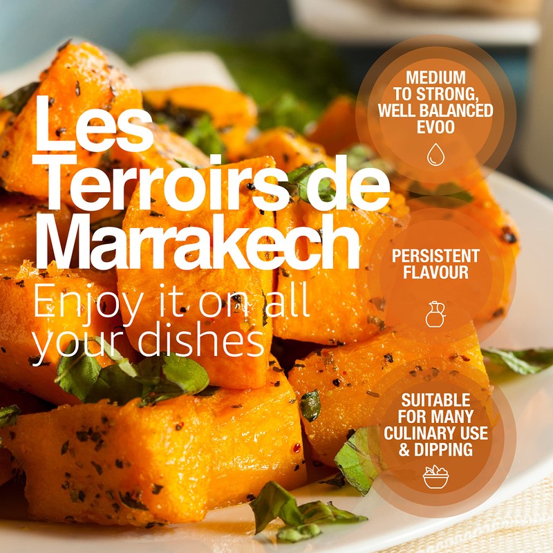 Les Terroirs De Marrakech Extra Virgin Olive Oil, Polyphenol Rich