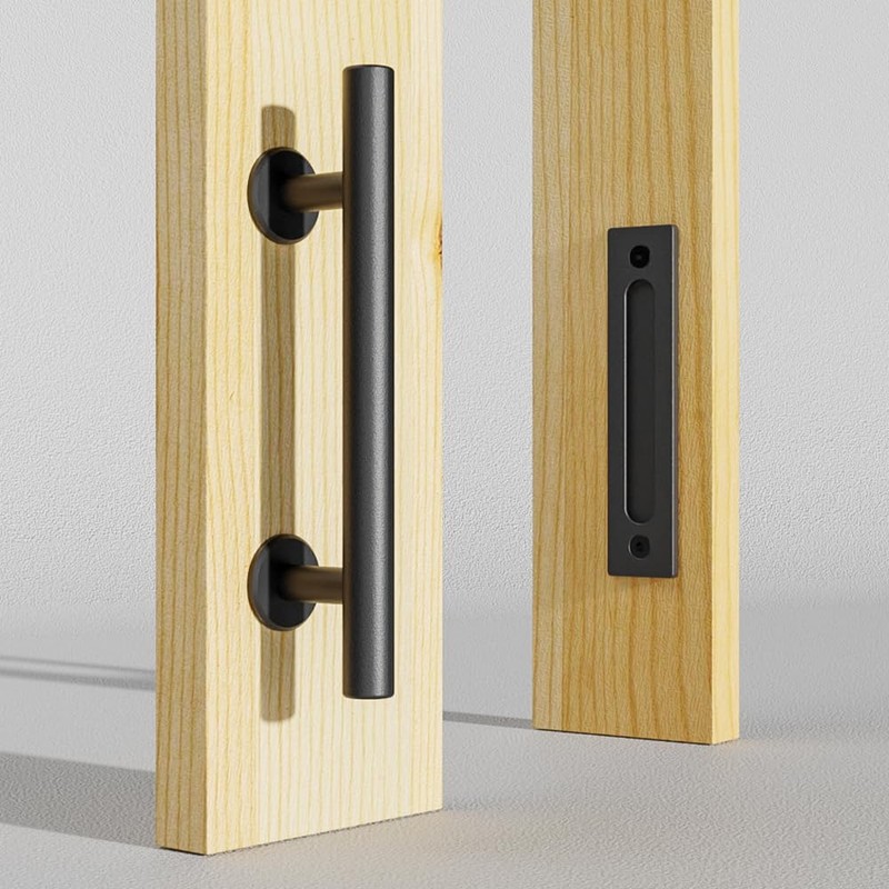 CCJH 9”/24cm Sliding Barn Door Handle Hardware, Pull Flush Door