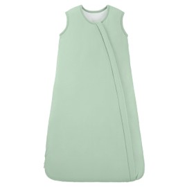 Yoofoss Rayon Made from Bamboo Baby Sleep Sack 13-19 Months TOG 1.0 Baby Wearable Blanket, Super Soft Infant Toddler Sleeping Sack 2-Way Zipper,Green