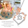 JUSTKIDSTOY 13th/15th/16th/18th/30th/40th/50th/60th/70th/75th/80th/85th/90th Birthday Gifts for Women Daughter 925 Rose Flower