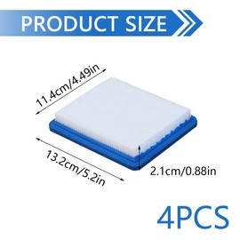 491588S Air Filter Compatible with Briggs & Stratton 491588 399959 5043 5043H 5043K Craftsman 3364, Premium Lawn Mower Air Cleaner Fit for 17211-zl8-023 17211-zl8-003 GC190 Toro 20332 (4 Pcs)