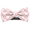 KAWAMOUSE Adjustable Pre-tied bow tie for toddler Boys (Lips Prints