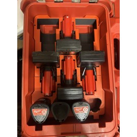 Milwaukee PackOut M12 Storage Insert (black base with red)