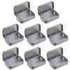 CQQNIU 8-Piece Iron Box With Lid, Rectangular Storage Box, Mini