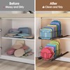 Housolution Pull Out Food Container Lid Organizer with Sliding Rail,