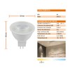 Tecnolite - Foco MR16 LED 3 W, Luz Suave Cálida,