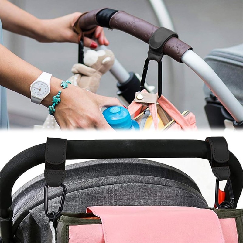 LKCCTK Luggage Hooks, Baby Stroller Hooks, Set of 2, PU