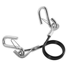 Gatuida Heavy Duty Trailer Safety Chain with Spring Steel Coiled Cable Shock Absorbing Tow Straps with High Strength Hooks for Car Boat Rv Towing and Emergency Rescue