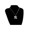 Asqunpin NY Necklace I Love New York Pendant Stainless Steel