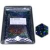 DIY MASTER Black Rainbow Glitter Flakes Square 1mm 100g