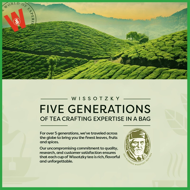 Wissotzky Nana Mint & Lemon Fusion Herbal Tea (6 Pack