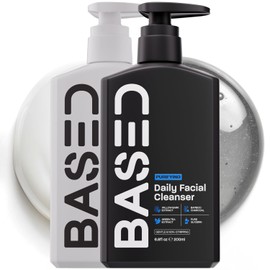 BASED Daily Skincare Duo | Purifying Face Wash + Restoring Moisturizer | Built For All Skin Types | High-Performance Ingredients | Hormone Safe - No Endocrine Disruptors