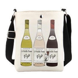 WCGXKO Wine Crossbody Bag Wine Club Merchandise Chicken Lover Farmer Lover Messenger Bag (Chicken W XK CA)