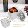 DEARMAMY Ice Cream Storage Box Metal Container with Lid Ice