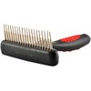 Jeffers Pet Magic Spring Comb Undercoat Rake, Black & Red,