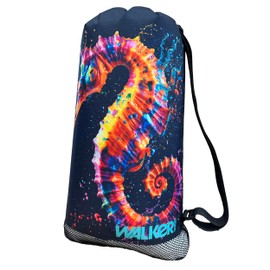 Walker Beach Mesh Net Travel Boat Bag for Snorkeling, Dive, and Swim Gear – USA Made (Seahorse)