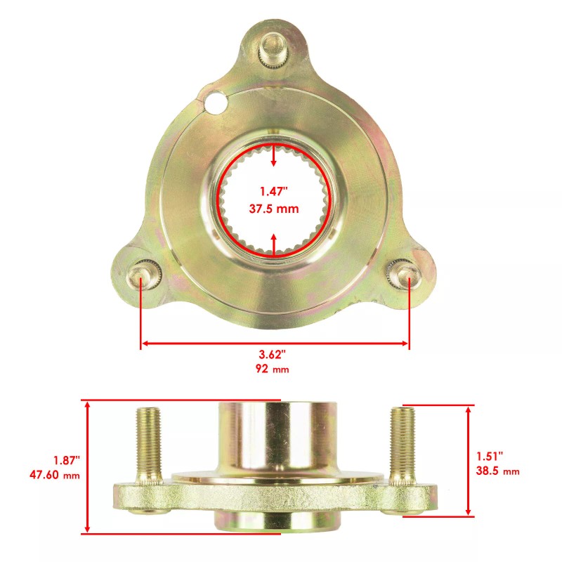 Caltric Rear Axle Sprocket Hub Collar for Polaris 1520795 1520702