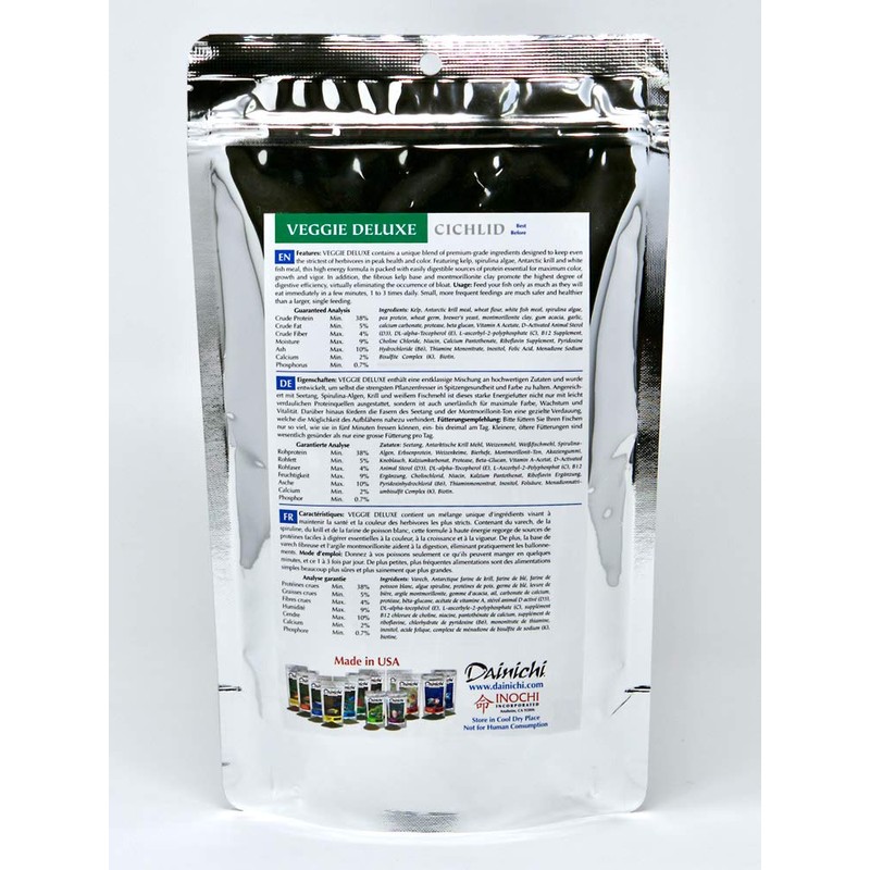 Dianichi Cichlid Veggie Deluxe Baby Sinking - 1.1 Pound