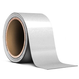 VViViD Vinyl Tape Pinstripe Silver Reflective Gloss Adhesive Automotive Film (2" X 20ft)