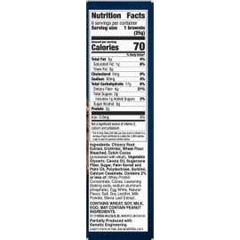 Fiber One Brownie Chocolate Fudge, 0.89oz 6 Count, 5.32oz