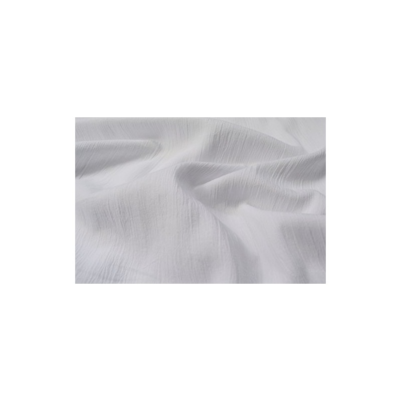StoffBook White Gauze Cotton Oeko-Tex Cotton Gauze Crinkle Fabric D459