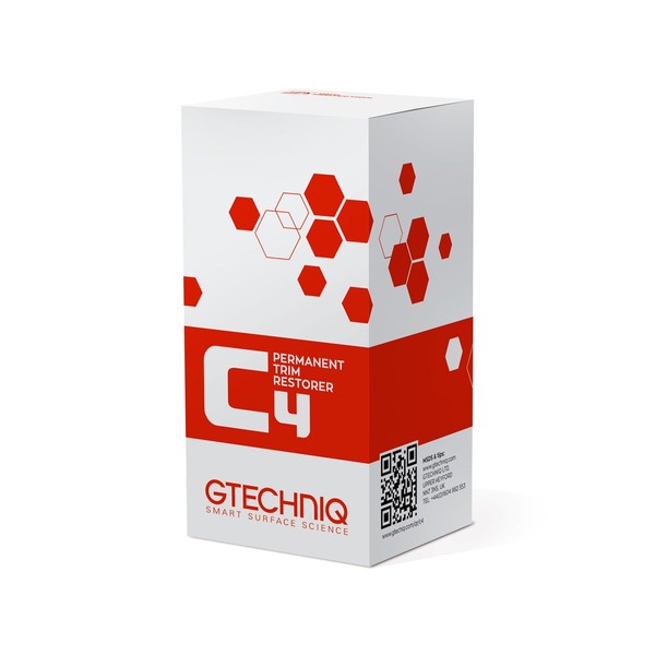 Gtechniq - C4 Permanent Trim Restorer - Restores Faded Trim to New Condition; Exceptionally Thin Optically Clear Film, Protective Durable Coating for Up to 2 Years (15 milliliters)