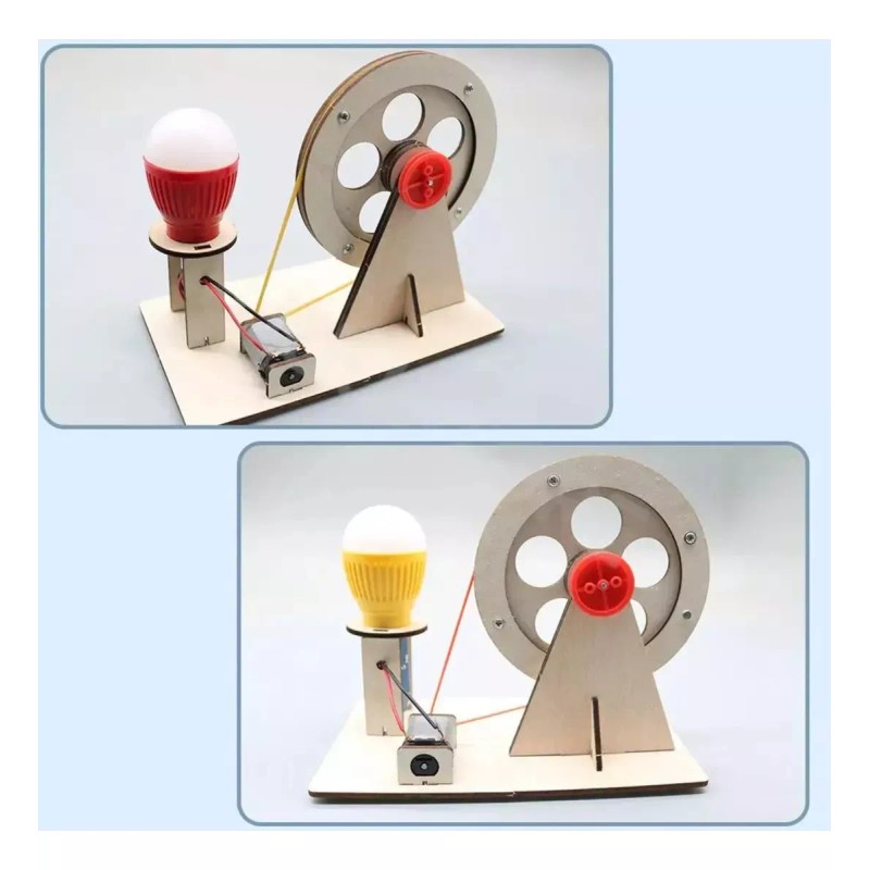 TO Kit Educativo Generador De Energía Para Armar Madera Diy