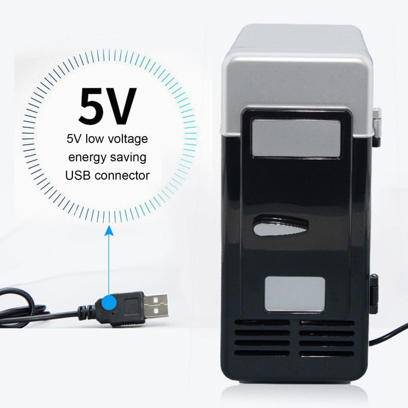 USB Fridge Insulated Cooling Small Portable Low Decibel Energy Saving