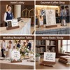 ANSYUDI 10Pcs Ebony Wooden Place Card Holders Premium Table Number