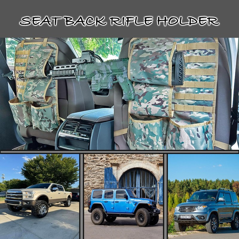 Truck Gun Racks Molle Seat Back Organizer for Vehicle Pickup