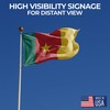 Cameroon Outdoor Flag (1x1.5ft) by DreamController - Durable, Fade-Resistant Polyester,