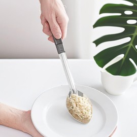 13" Stainless Steel Serving Spoons – (Pack of 12) | Commercial Kitchen Utensils | Restaurant Quality Chef Basting Spoon with Heat-Resistant Coated Handle (12)