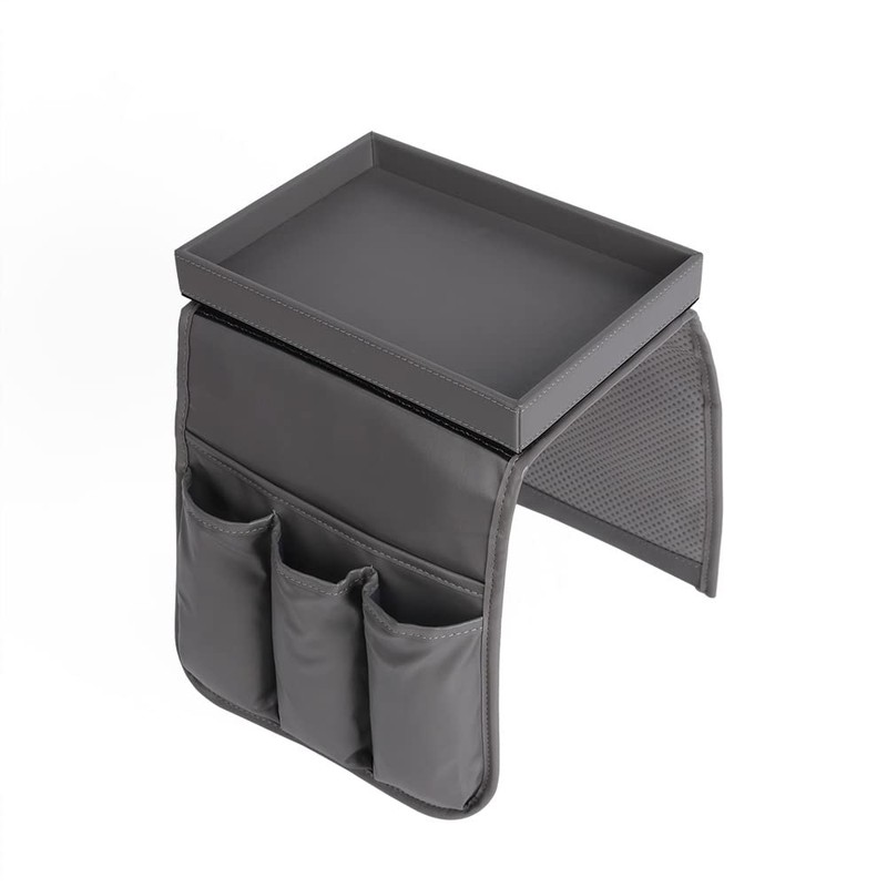 KINFAVOU Couch Caddy, Armchair caddy with Sofa Arm Tray, Non-Slip