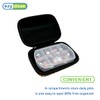 EZY DOSE Hard Sided Pill Case, Features Zippered Pouch, Easy