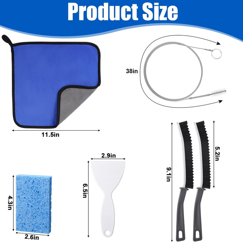 Palksky Refrigerator Cleaning Brush, Fridge Cleaning Kit Set, Refrigeration Tools,