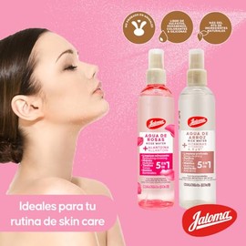 Jaloma  Duo Pack Agua de Rosas 250 ml y Agua de Arroz 250 ml                                                                                          