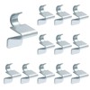 Moicstiy 12Pcs Cabinet Shelf Clips, Shelving Brackets Clips, Shelf Support