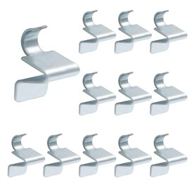 Moicstiy 12Pcs Cabinet Shelf Clips, Shelving Brackets Clips, Shelf Support Clip for Most Kinds of Metal Cabinet