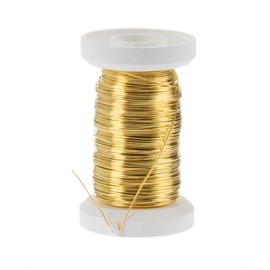 Glorex Brass Wire 0.3 mm, 40 m, – brown – 9 x 8.5 x 3 cm