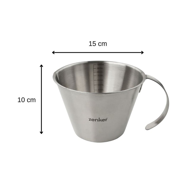 Zenker 44993 1 Litre Stainless Steel Jug with Handle