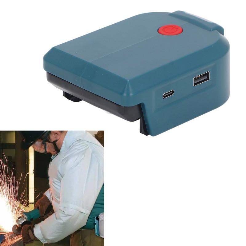 Battery Adapter with 18W PD3.0 Type C and 5V 2.1A